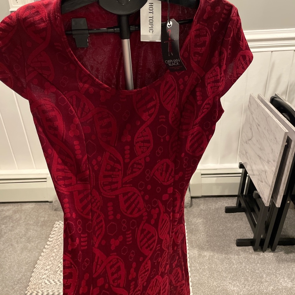 Hot Topic Red Mini Dress - Picture 2 of 5